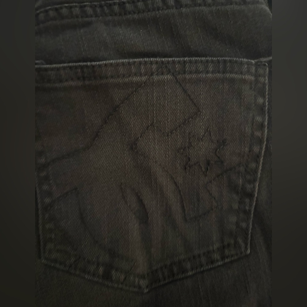 dc straight leg black jeans
